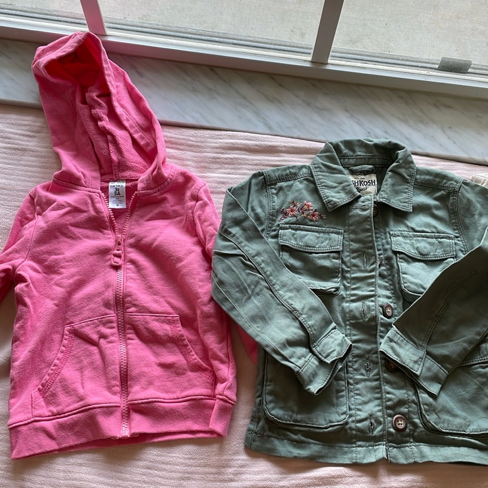 Carters set of 2 outerwear